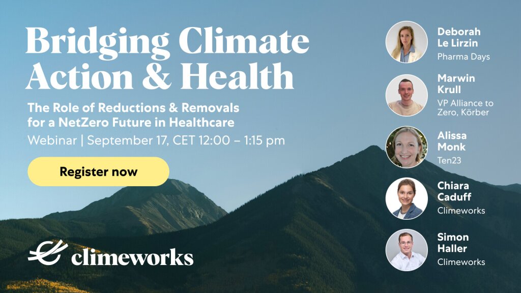 Bridging climate & health: reductions & removals for a NetZero future